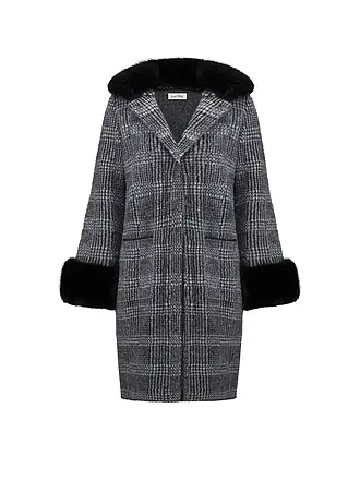 JOSEPH RIBKOFF | Abrigo
Marca: JOSEPH RIBKOFF
Color: negro
Categorías: Moda,Mujer

Largo de manga: Manga larga
Material: Piel sintética,Nylon
Forma del cuello: Cuello de solapa
Diseño: A cuadros
Ajuste (Prenda exterior): Regular
Estilo: Glamour
Detalles: Bolsillos inse | 